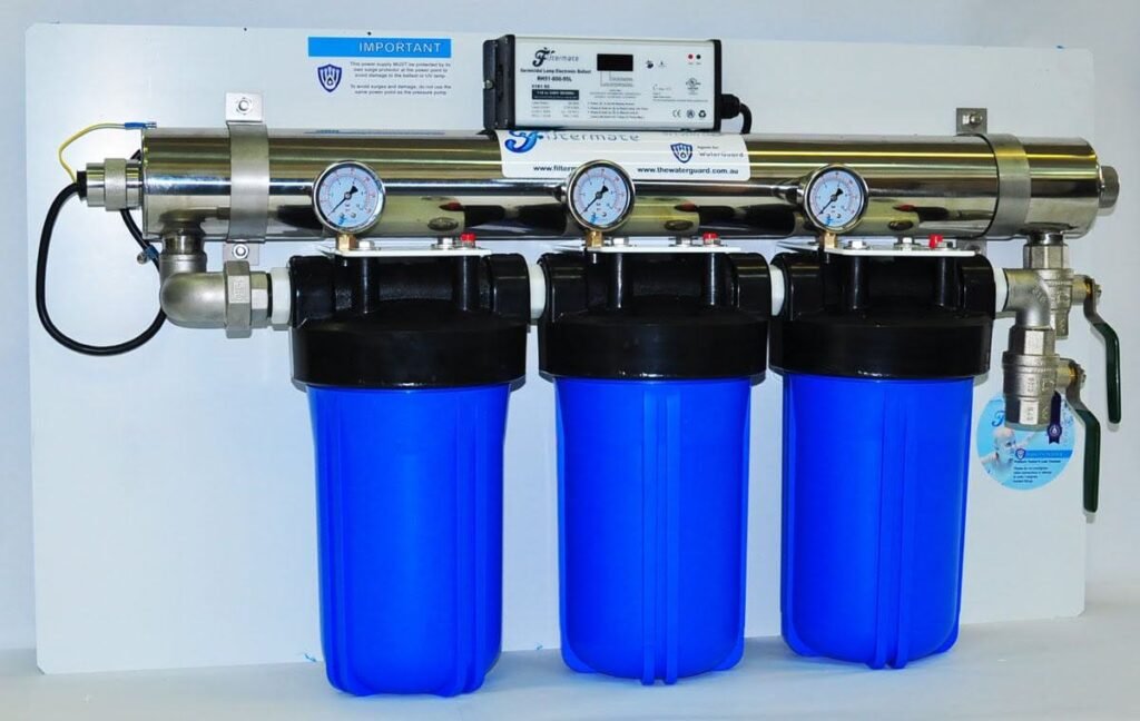 Filter water to remove rainy season contaminants