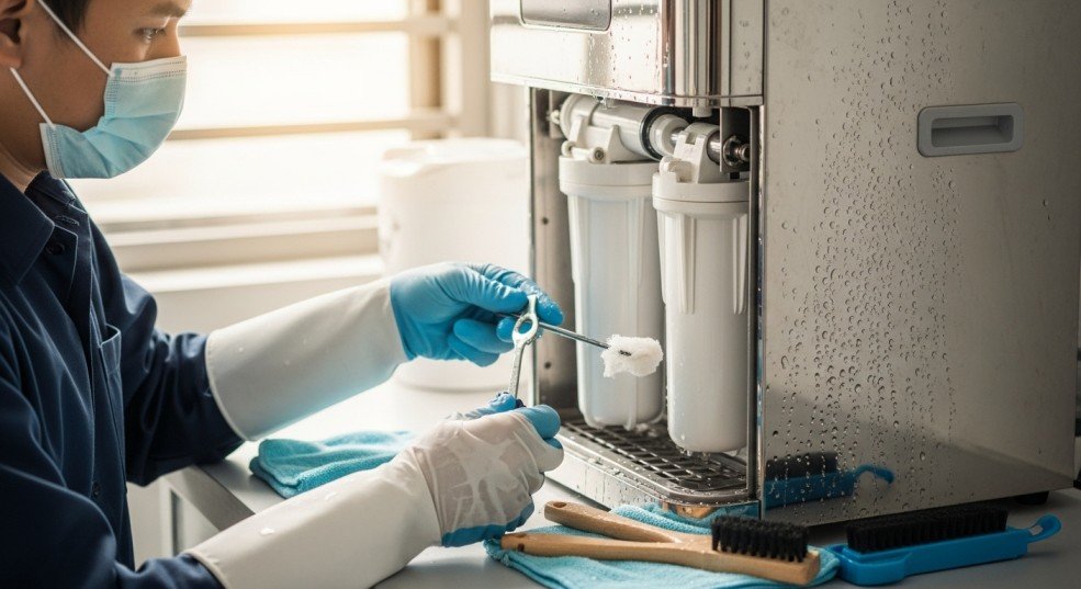 Deep Sanitizing and Cleaning water filters, purifiers, and ionizers